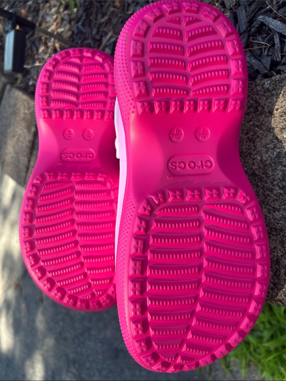 CROCS Classic Stacked Clogs- Dragon Fruit - Picture 8 of 8